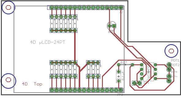 pcb for the lcd